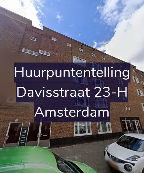 Foto gevel Huurpuntentelling voor Davisstraat 23-H, Amsterdam