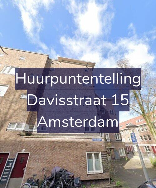 Foto gevel Huurpuntentelling voor Davisstraat 15, Amsterdam