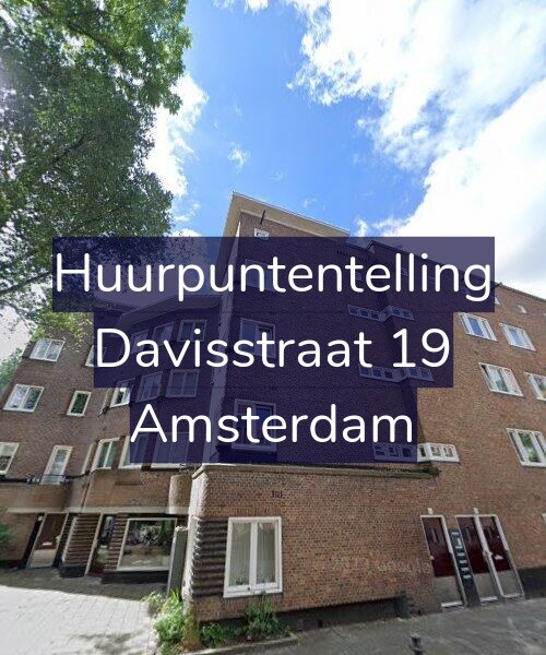 Foto gevel Huurpuntentelling voor Davisstraat 19, Amsterdam