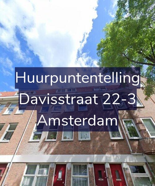 Foto gevel Huurpuntentelling voor Davisstraat 22-3, Amsterdam