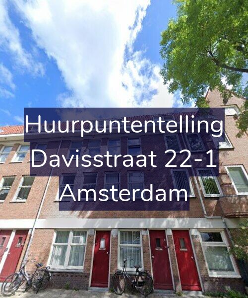 Foto gevel Huurpuntentelling voor Davisstraat 22-1, Amsterdam