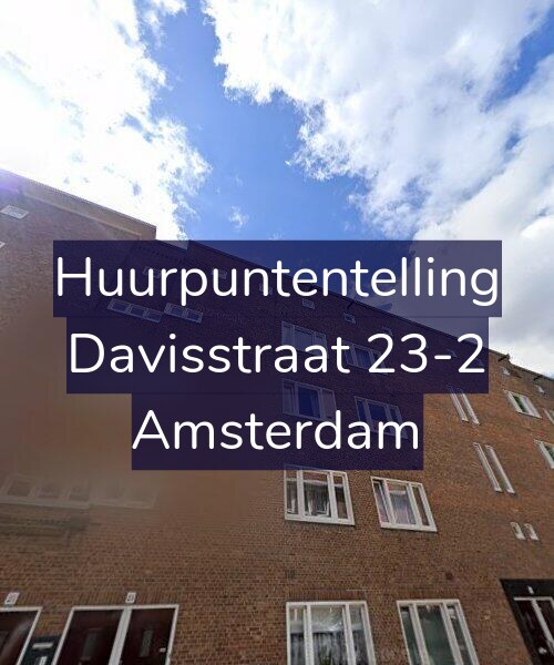 Foto gevel Huurpuntentelling voor Davisstraat 23-2, Amsterdam