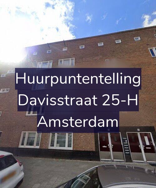 Foto gevel Huurpuntentelling voor Davisstraat 25-H, Amsterdam
