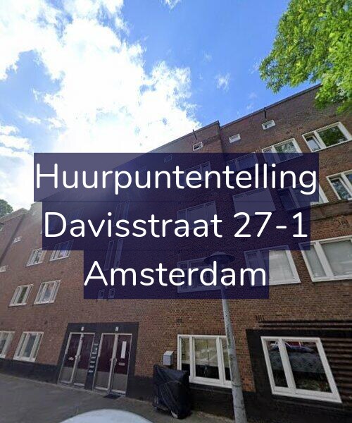 Foto gevel Huurpuntentelling voor Davisstraat 27-1, Amsterdam