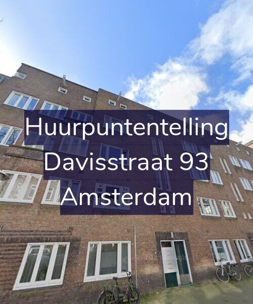 Foto gevel Huurpuntentelling voor Davisstraat 93, Amsterdam