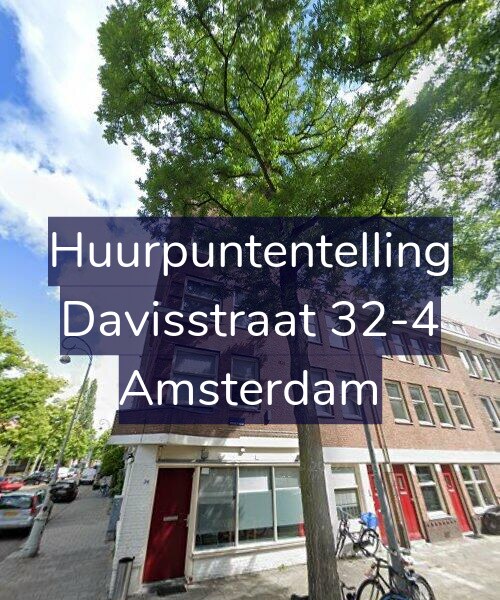 Foto gevel Huurpuntentelling voor Davisstraat 32-4, Amsterdam
