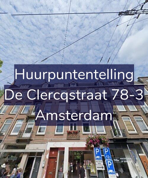 Foto gevel Huurpuntentelling voor De Clercqstraat 78-3, Amsterdam