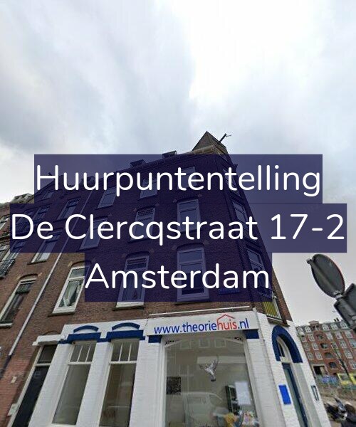 Foto gevel Huurpuntentelling voor De Clercqstraat 17-2, Amsterdam