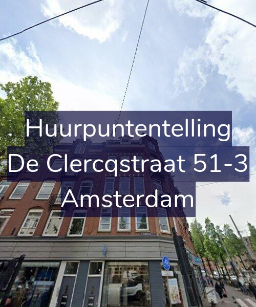 Foto gevel Huurpuntentelling voor De Clercqstraat 51-3, Amsterdam
