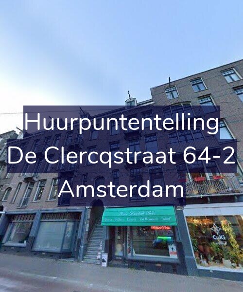 Foto gevel Huurpuntentelling voor De Clercqstraat 64-2, Amsterdam