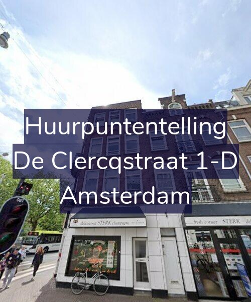 Foto gevel Huurpuntentelling voor De Clercqstraat 1-D, Amsterdam