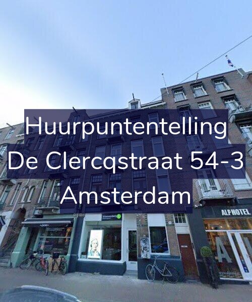 Foto gevel Huurpuntentelling voor De Clercqstraat 54-3, Amsterdam