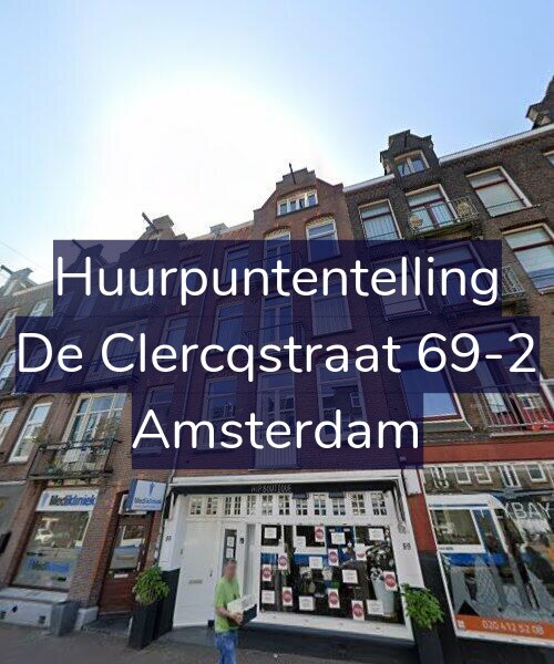 Foto gevel Huurpuntentelling voor De Clercqstraat 69-2, Amsterdam