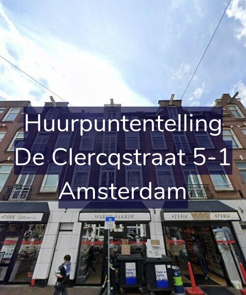 Foto gevel Huurpuntentelling voor De Clercqstraat 5-1, Amsterdam