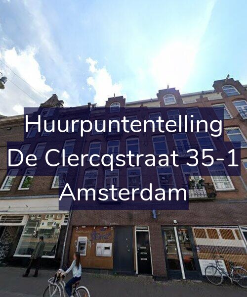 Foto gevel Huurpuntentelling voor De Clercqstraat 35-1, Amsterdam