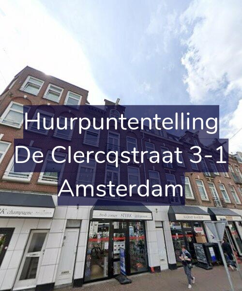 Foto gevel Huurpuntentelling voor De Clercqstraat 3-1, Amsterdam