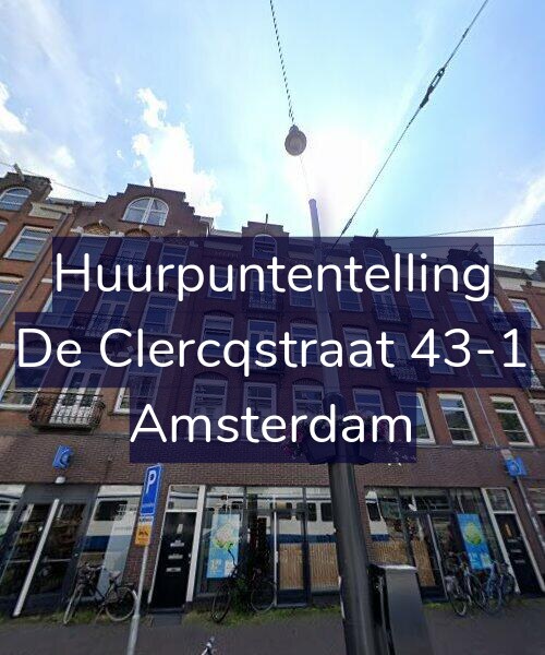 Foto gevel Huurpuntentelling voor De Clercqstraat 43-1, Amsterdam