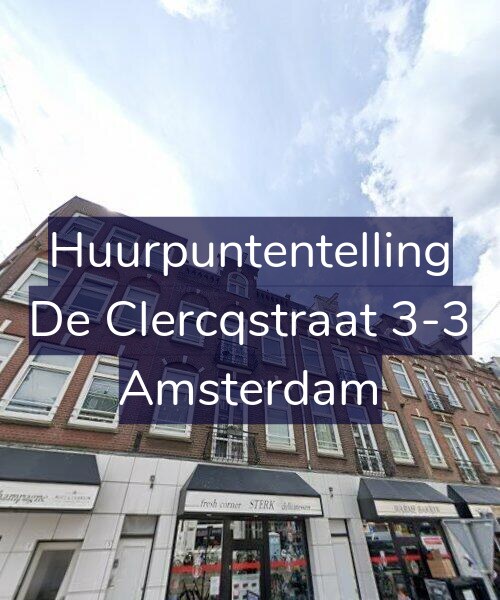 Foto gevel Huurpuntentelling voor De Clercqstraat 3-3, Amsterdam