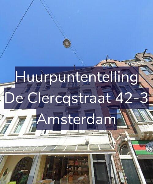 Foto gevel Huurpuntentelling voor De Clercqstraat 42-3, Amsterdam