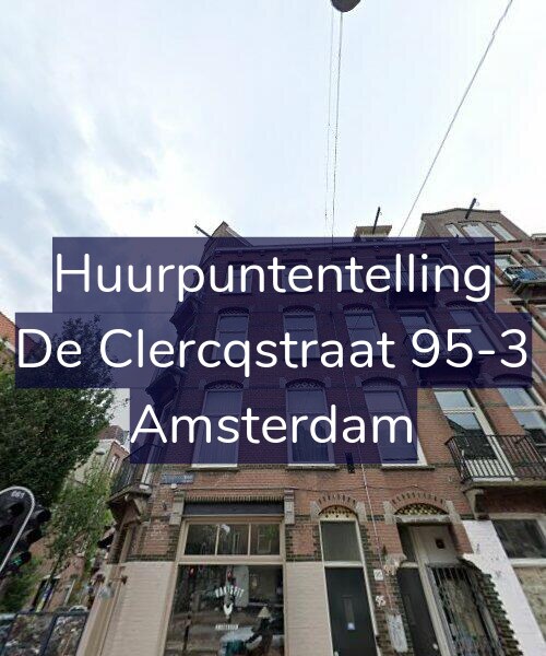 Foto gevel Huurpuntentelling voor De Clercqstraat 95-3, Amsterdam