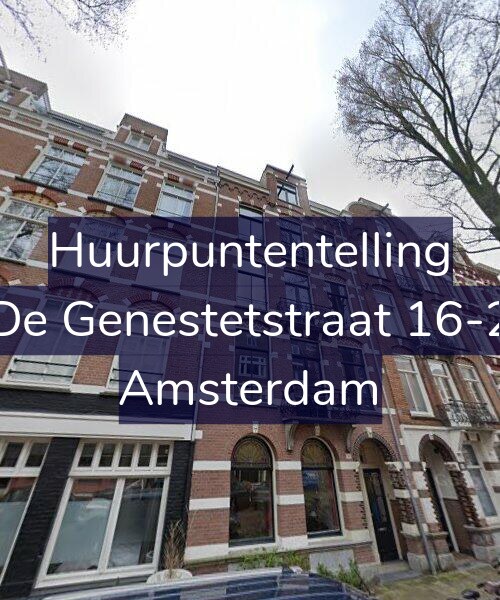 Foto gevel Huurpuntentelling voor De Genestetstraat 16-2, Amsterdam
