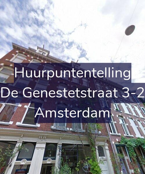 Foto gevel Huurpuntentelling voor De Genestetstraat 3-2, Amsterdam