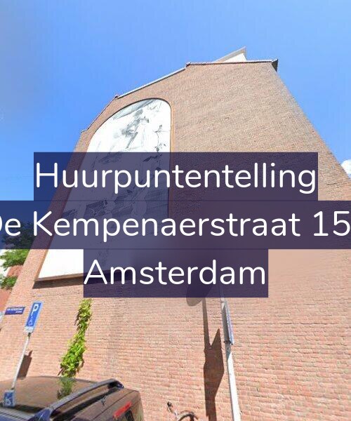 Foto gevel Huurpuntentelling voor De Kempenaerstraat 155, Amsterdam