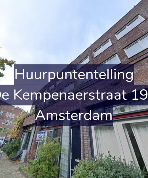 Foto gevel Huurpuntentelling voor De Kempenaerstraat 191, Amsterdam