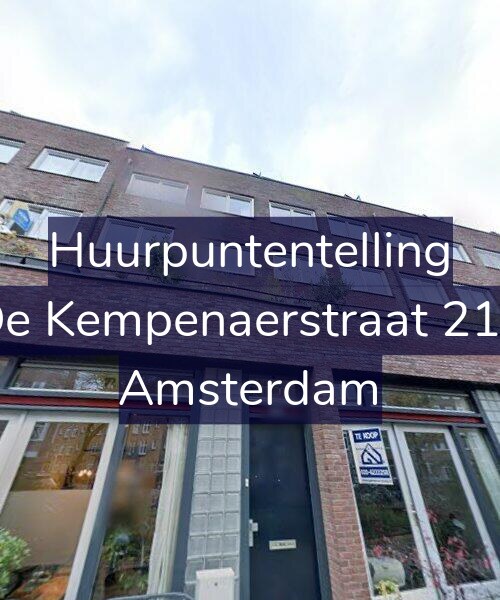 Foto gevel Huurpuntentelling voor De Kempenaerstraat 213, Amsterdam
