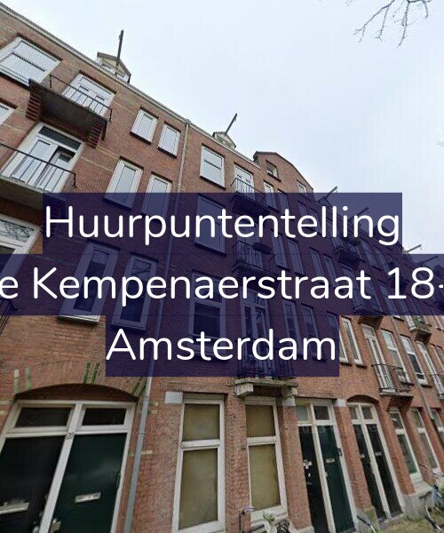 Foto gevel Huurpuntentelling voor De Kempenaerstraat 18-1, Amsterdam
