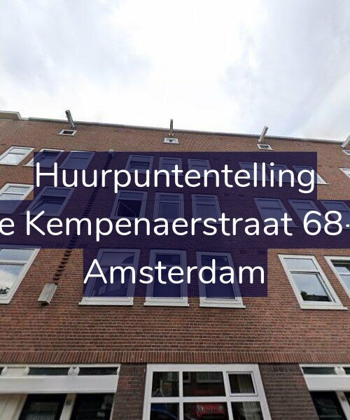 Foto gevel Huurpuntentelling voor De Kempenaerstraat 68-2, Amsterdam