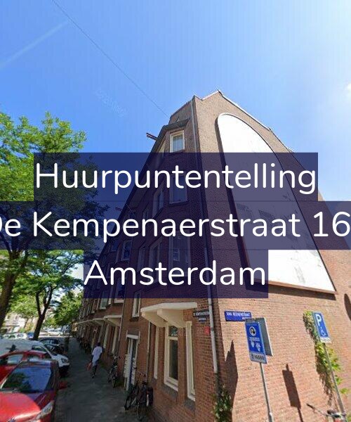 Foto gevel Huurpuntentelling voor De Kempenaerstraat 161, Amsterdam
