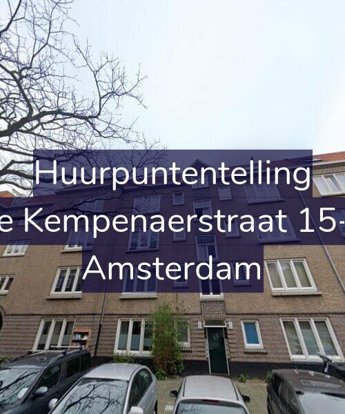 Foto gevel Huurpuntentelling voor De Kempenaerstraat 15-B, Amsterdam