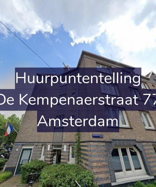 Foto gevel Huurpuntentelling voor De Kempenaerstraat 77, Amsterdam