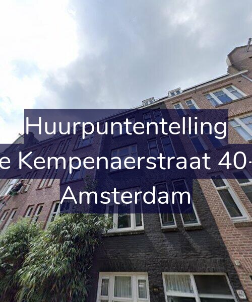 Foto gevel Huurpuntentelling voor De Kempenaerstraat 40-2, Amsterdam