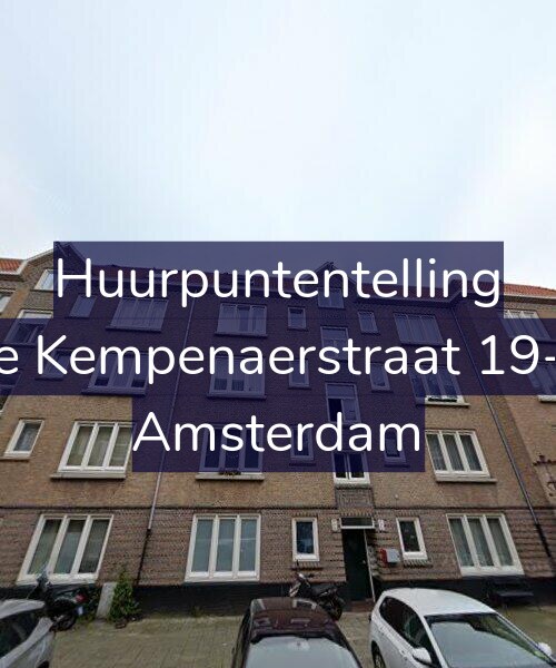 Foto gevel Huurpuntentelling voor De Kempenaerstraat 19-D, Amsterdam