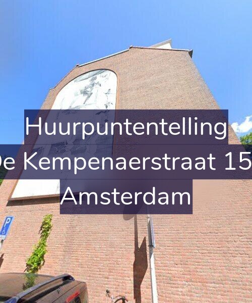 Foto gevel Huurpuntentelling voor De Kempenaerstraat 153, Amsterdam