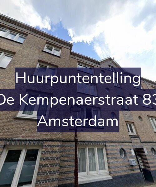 Foto gevel Huurpuntentelling voor De Kempenaerstraat 83, Amsterdam