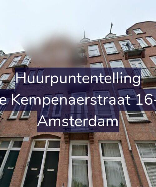 Foto gevel Huurpuntentelling voor De Kempenaerstraat 16-1, Amsterdam