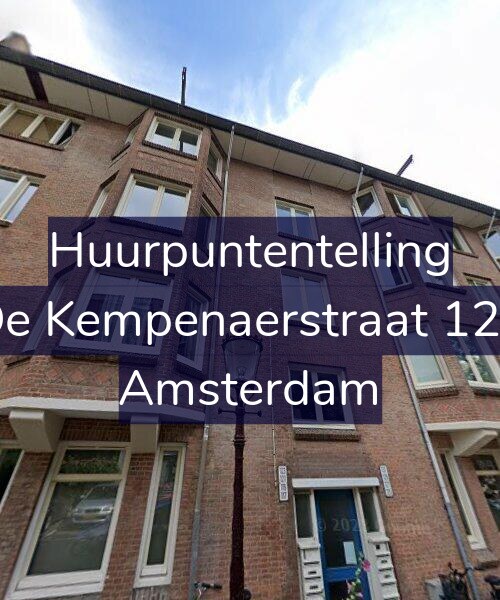 Foto gevel Huurpuntentelling voor De Kempenaerstraat 121, Amsterdam