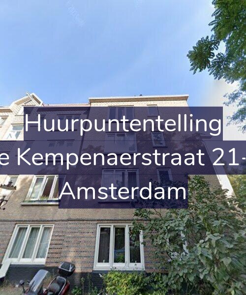 Foto gevel Huurpuntentelling voor De Kempenaerstraat 21-C, Amsterdam
