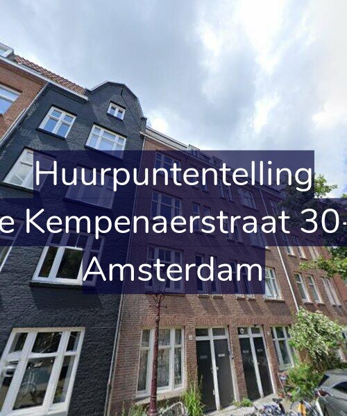 Foto gevel Huurpuntentelling voor De Kempenaerstraat 30-1, Amsterdam