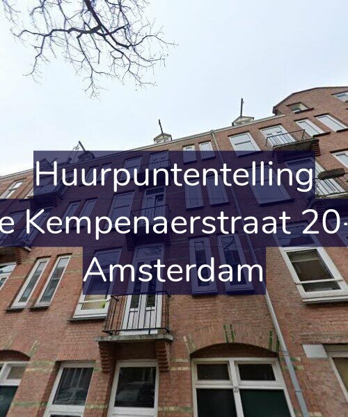 Foto gevel Huurpuntentelling voor De Kempenaerstraat 20-3, Amsterdam