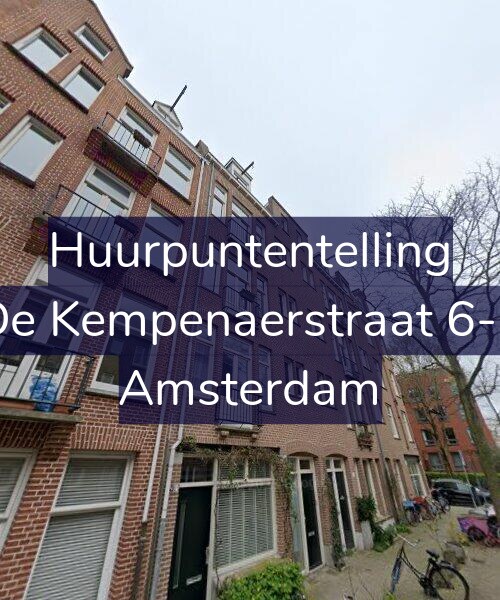 Foto gevel Huurpuntentelling voor De Kempenaerstraat 6-1, Amsterdam