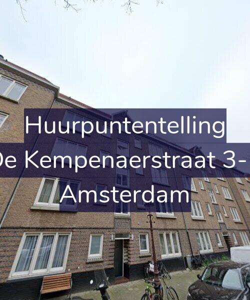 Foto gevel Huurpuntentelling voor De Kempenaerstraat 3-B, Amsterdam