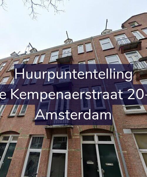 Foto gevel Huurpuntentelling voor De Kempenaerstraat 20-4, Amsterdam