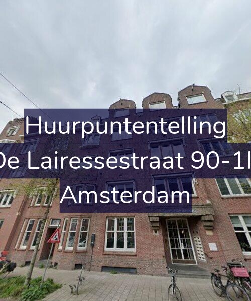 Foto gevel Huurpuntentelling voor De Lairessestraat 90-1R, Amsterdam
