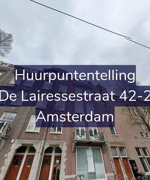 Foto gevel Huurpuntentelling voor De Lairessestraat 42-2, Amsterdam