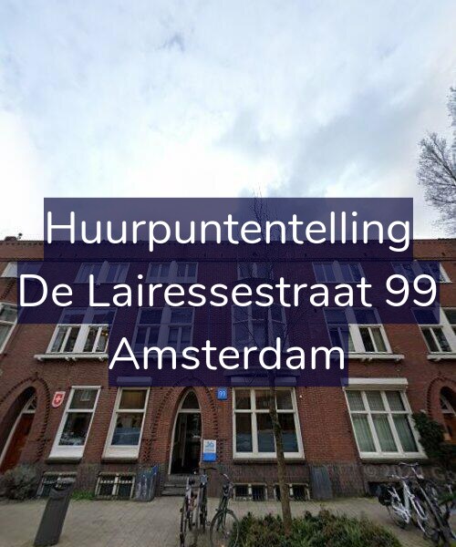 Foto gevel Huurpuntentelling voor De Lairessestraat 99, Amsterdam