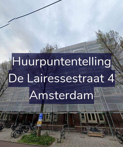 Foto gevel Huurpuntentelling voor De Lairessestraat 4, Amsterdam